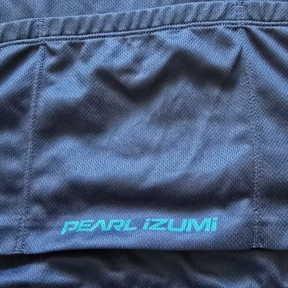Pearl Izumi Men’s Large Cycling Jersey – Black/Blue Zip-Up with Rear Pockets - Picture 7 of 7